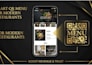 design a professional restaurant website with digital menu